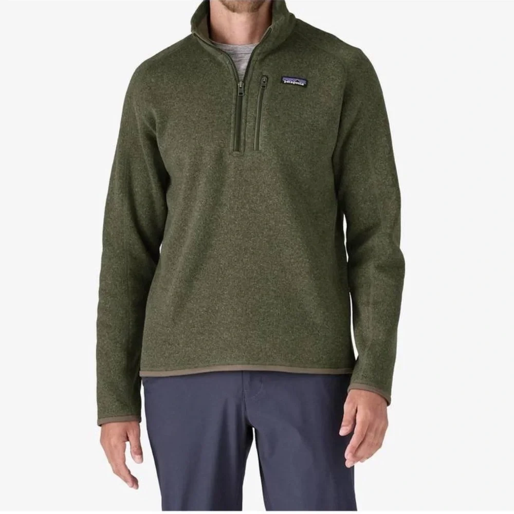 Patagonia Men’s Better Sweater 1/4-zip Fleece Industrial Green Style 25522 - Picture 2 of 11